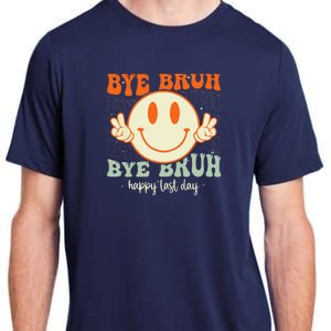 Bye Bruh Teacher Happy Last Day of School Hello Summer Adult ChromaSoft Performance T-Shirt