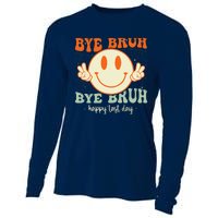 Bye Bruh Teacher Happy Last Day of School Hello Summer Cooling Performance Long Sleeve Crew