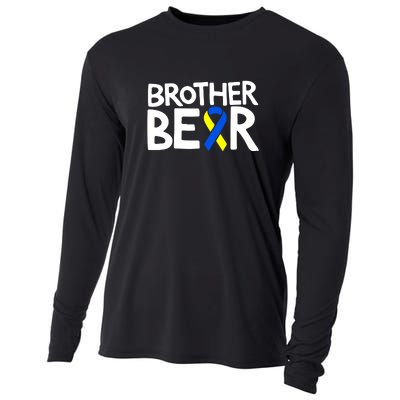 Brother Bear T21 Day Down Syndrome Awareness Gift Cooling Performance Long Sleeve Crew