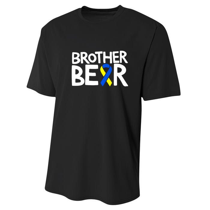 Brother Bear T21 Day Down Syndrome Awareness Gift Performance Sprint T-Shirt