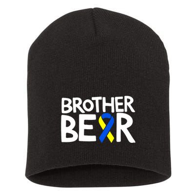 Brother Bear T21 Day Down Syndrome Awareness Gift Short Acrylic Beanie