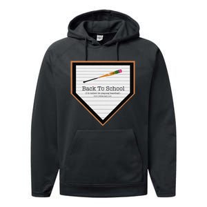 Baseball Back To School Performance Fleece Hoodie