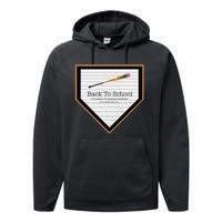 Baseball Back To School Performance Fleece Hoodie