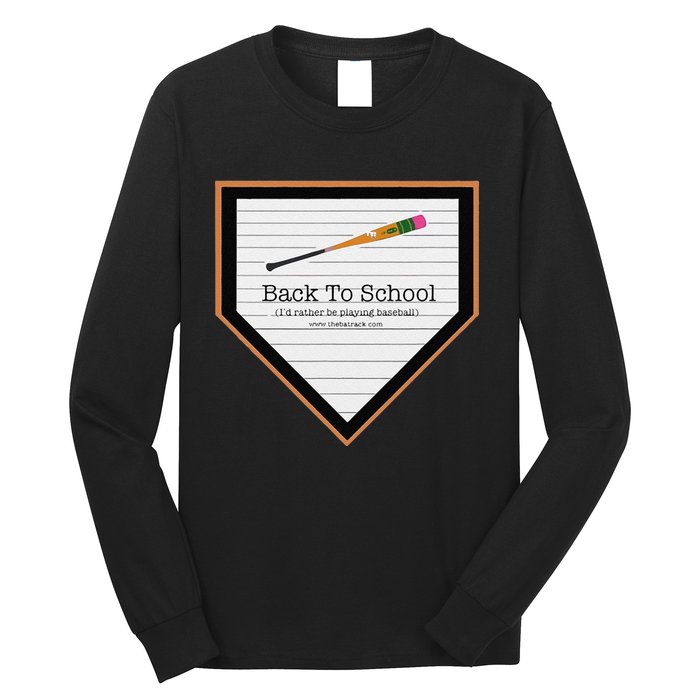 Baseball Back To School Long Sleeve Shirt