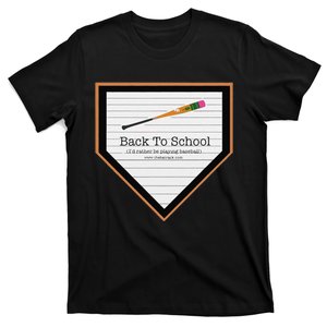 Baseball Back To School T-Shirt