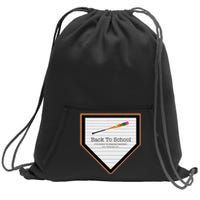 Baseball Back To School Sweatshirt Cinch Pack Bag