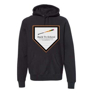 Baseball Back To School Premium Hoodie