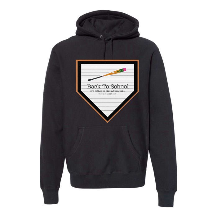 Baseball Back To School Premium Hoodie