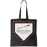 Baseball Back To School Tote Bag