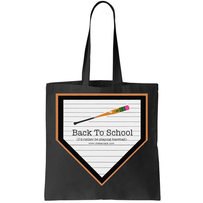 Baseball Back To School Tote Bag