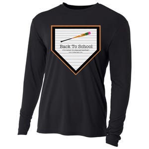 Baseball Back To School Cooling Performance Long Sleeve Crew