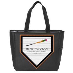 Baseball Back To School Zip Tote Bag