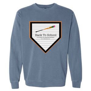 Baseball Back To School Garment-Dyed Sweatshirt