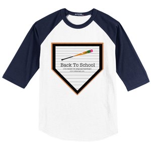 Baseball Back To School Baseball Sleeve Shirt