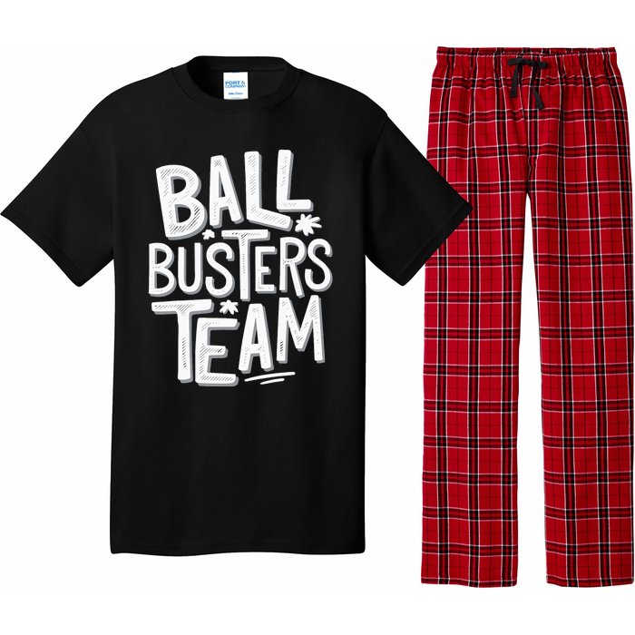 Ball Busters Team Funny Pickleball Lovers Pajama Set