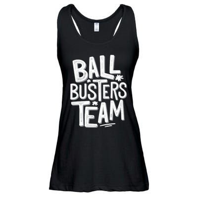 Ball Busters Team Funny Pickleball Lovers Ladies Essential Flowy Tank