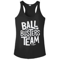 Ball Busters Team Funny Pickleball Lovers Ladies PosiCharge Competitor Racerback Tank