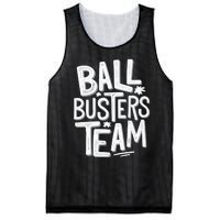 Ball Busters Team Funny Pickleball Lovers Mesh Reversible Basketball Jersey Tank