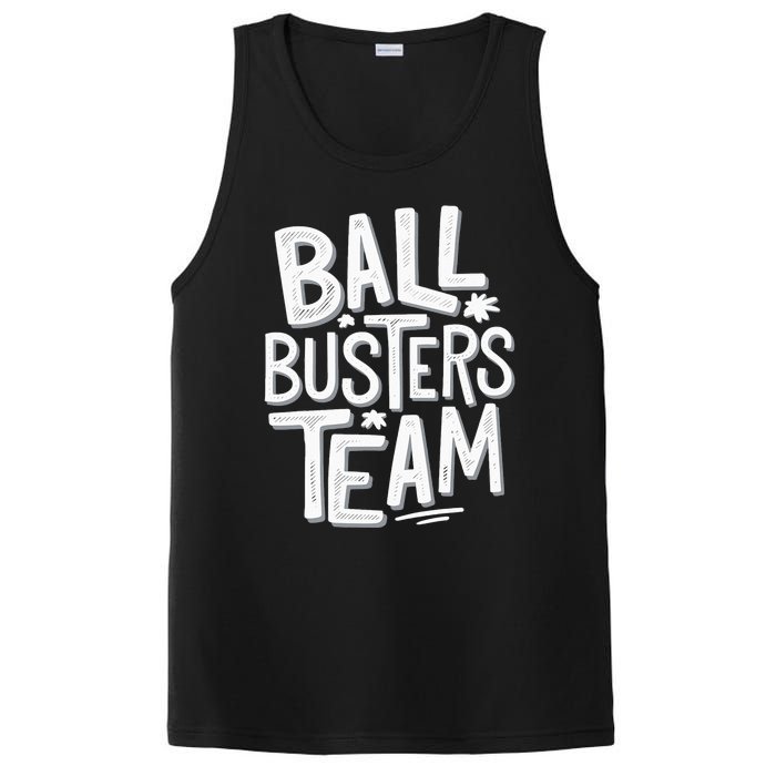 Ball Busters Team Funny Pickleball Lovers PosiCharge Competitor Tank