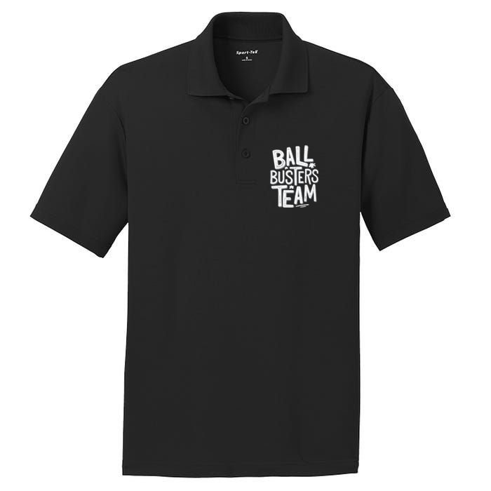 Ball Busters Team Funny Pickleball Lovers PosiCharge RacerMesh Polo