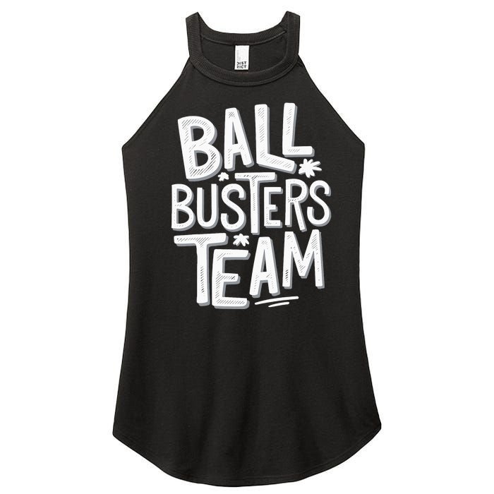 Ball Busters Team Funny Pickleball Lovers Women's Perfect Tri Rocker Tank