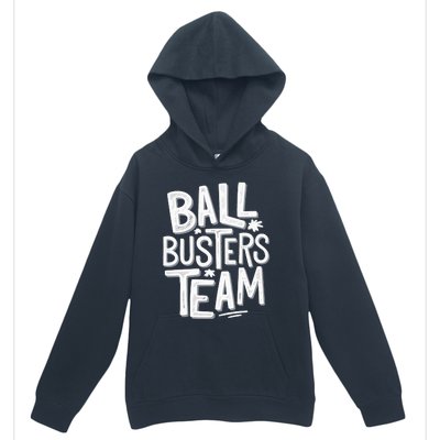 Ball Busters Team Funny Pickleball Lovers Urban Pullover Hoodie