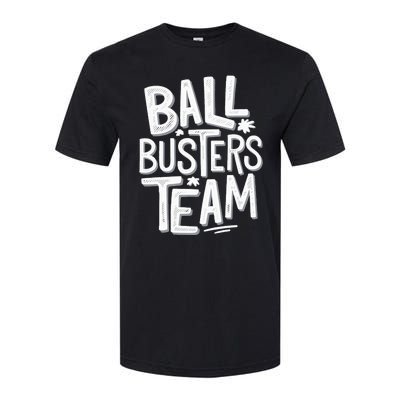 Ball Busters Team Funny Pickleball Lovers Softstyle CVC T-Shirt