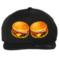 Big Boobs Two Big Hamburger Titty Boobie Wool Snapback Cap