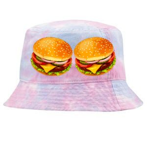 Big Boobs Two Big Hamburger Titty Boobie Tie-Dyed Bucket Hat