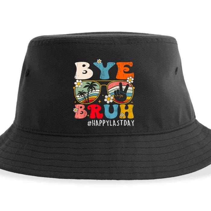 Bye Bruh Teacher Happy Last Day Of School Hello Summer Funny Sustainable Bucket Hat