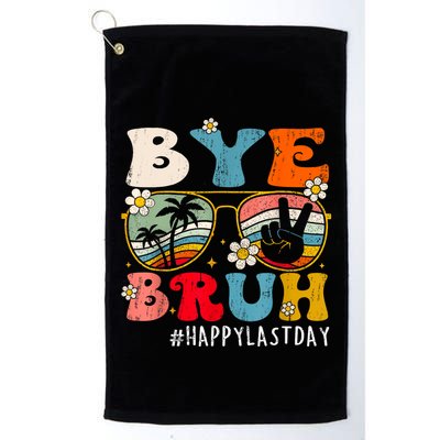 Bye Bruh Teacher Happy Last Day Of School Hello Summer Funny Golf Towel