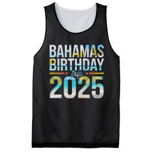 Bahamas Birthday Trip 2025 Vacation Party Crew Cruise Mesh Reversible Basketball Jersey Tank