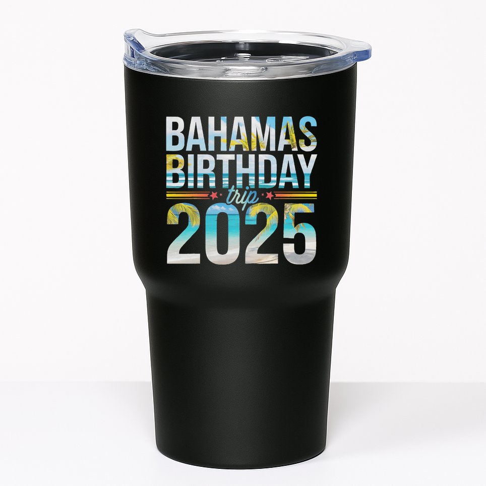 Bahamas Birthday Trip 2025 Vacation Party Crew Cruise Tumbler