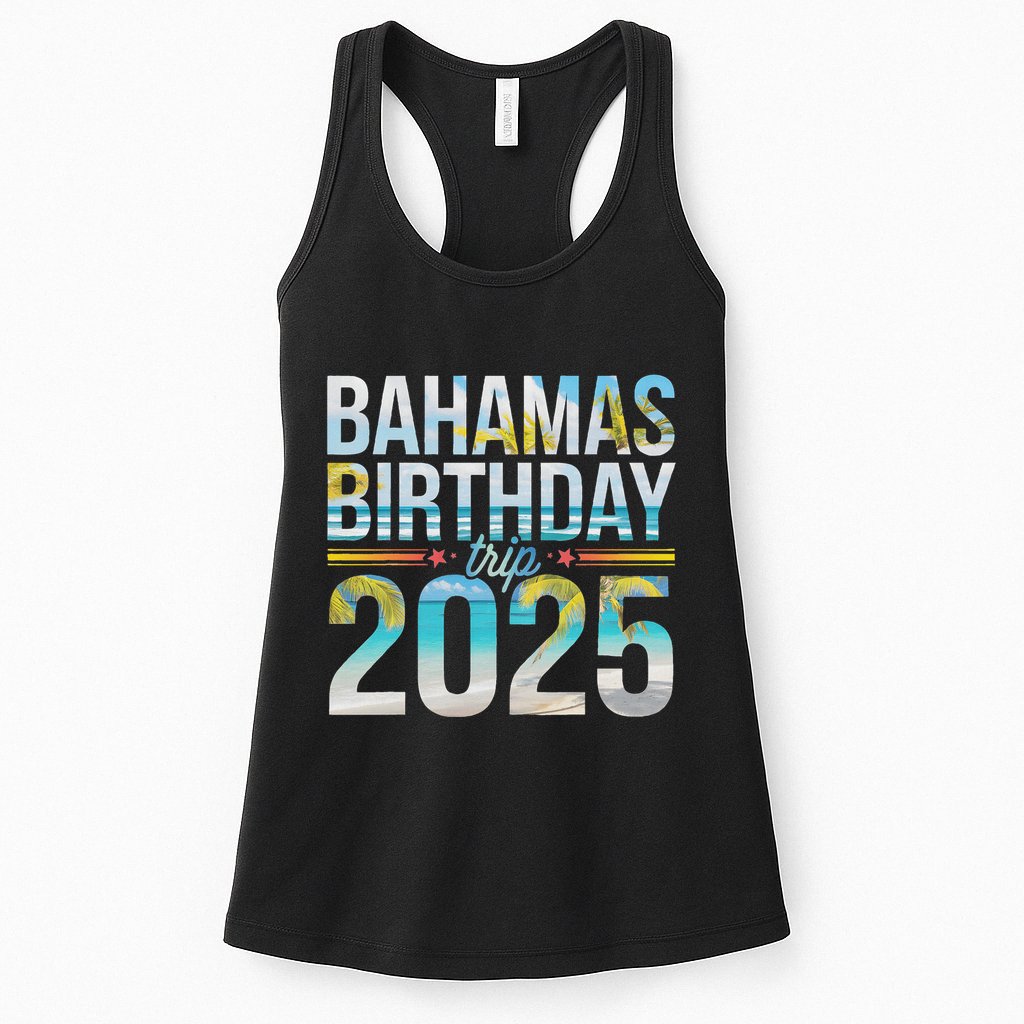 Bahamas Birthday Trip 2025 Vacation Party Crew Cruise Womens Tank Top