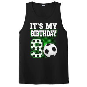 Birthday Boy Tees 9 Soccer Its My 9th Birthday Soccer PosiCharge Competitor Tank