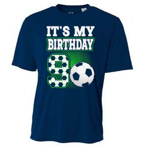 Birthday Boy Tees 9 Soccer Its My 9th Birthday Soccer Cooling Performance Crew T-Shirt