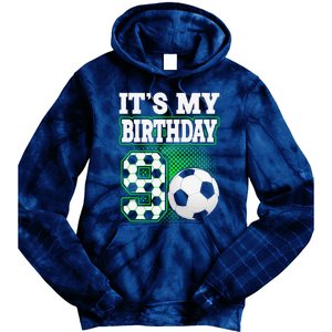 Birthday Boy Tees 9 Soccer Its My 9th Birthday Soccer Tie Dye Hoodie