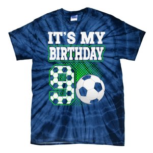 Birthday Boy Tees 9 Soccer Its My 9th Birthday Soccer Tie-Dye T-Shirt