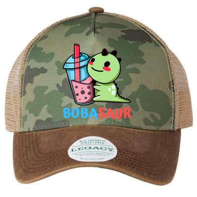 Bobasaur Bubble Tea Boba Dinosaur Kawaii Cute Dino Pun Legacy Tie Dye Trucker Hat