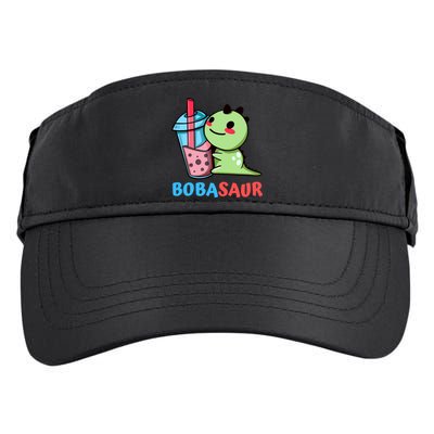 Bobasaur Bubble Tea Boba Dinosaur Kawaii Cute Dino Pun Adult Drive Performance Visor