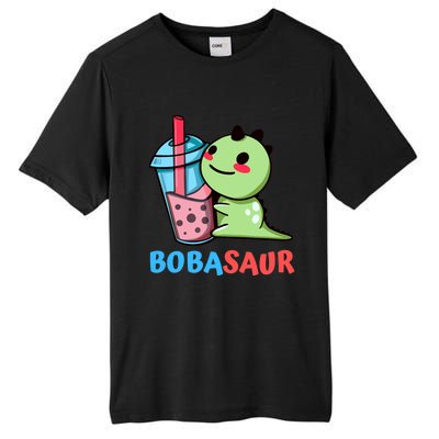 Bobasaur Bubble Tea Boba Dinosaur Kawaii Cute Dino Pun Tall Fusion ChromaSoft Performance T-Shirt