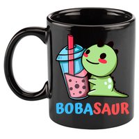 Bobasaur Bubble Tea Boba Dinosaur Kawaii Cute Dino Pun 11oz C Handle Ceramic Mug