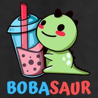 Bobasaur Bubble Tea Boba Dinosaur Kawaii Cute Dino Pun 11oz C Handle Ceramic Mug