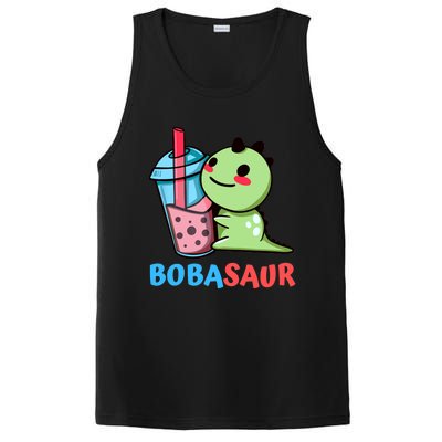 Bobasaur Bubble Tea Boba Dinosaur Kawaii Cute Dino Pun PosiCharge Competitor Tank