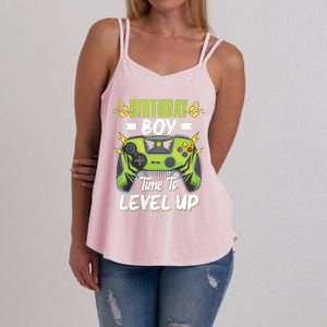 Birthday Boy Time To Level Up Video Game Birthday Boy Women's Strappy Tank