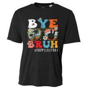 Bye Bruh Teacher Happy Last Day Of School Hello Summer Funny Cooling Performance Crew T-Shirt