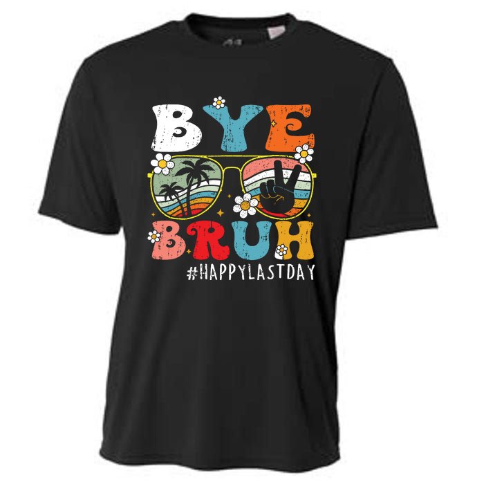 Bye Bruh Teacher Happy Last Day Of School Hello Summer Funny Cooling Performance Crew T-Shirt