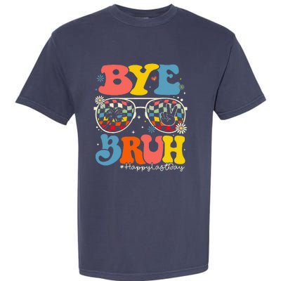 Bye Bruh Teacher Happy Last Day Of School Hello Summer Funny Garment-Dyed Heavyweight T-Shirt