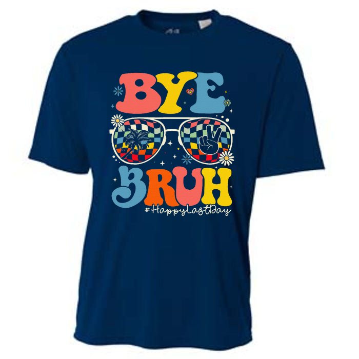 Bye Bruh Teacher Happy Last Day Of School Hello Summer Funny Cooling Performance Crew T-Shirt