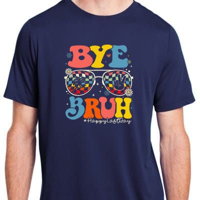 Bye Bruh Teacher Happy Last Day Of School Hello Summer Funny Adult ChromaSoft Performance T-Shirt